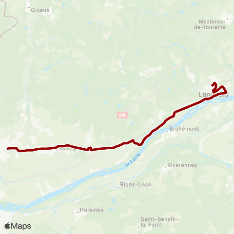 Rémi 37 Bourgueil - Langeais map