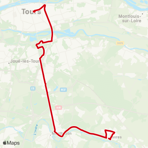 Rémi 37 Esvres - Tours map