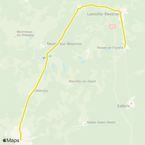 Rémi 41 Nouan la Fuzelier - Romorantin map