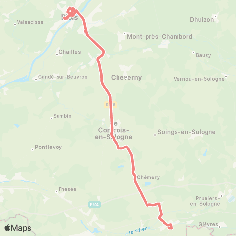 Rémi 41 Selles-sur - Cher - Blois map