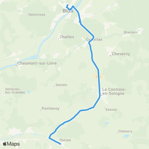 Rémi 41 Thésée - Le Controis en Sologne - Blois map