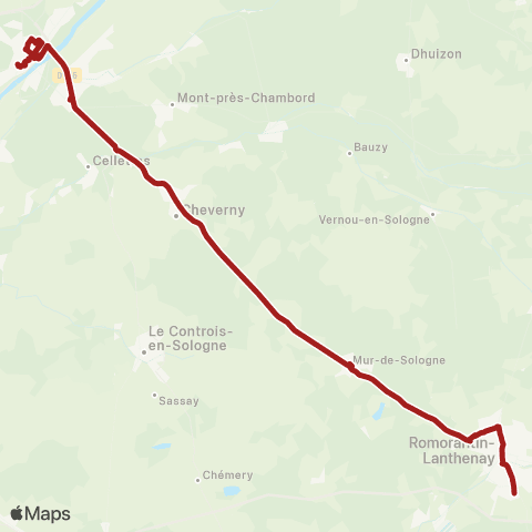 Rémi 41 Romorantin - Blois map