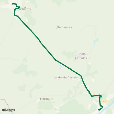 Rémi 41 Vendôme - Blois map