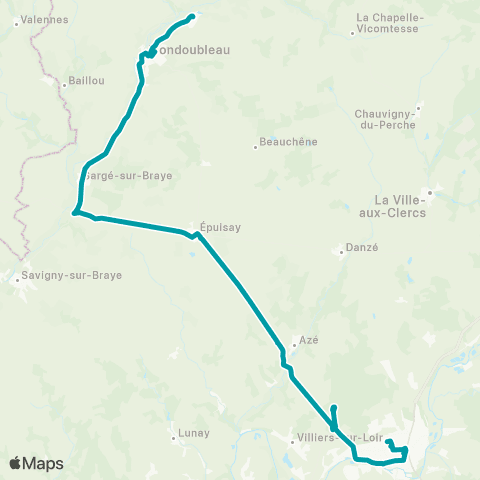 Rémi 41 Mondoubleau - Vendôme map