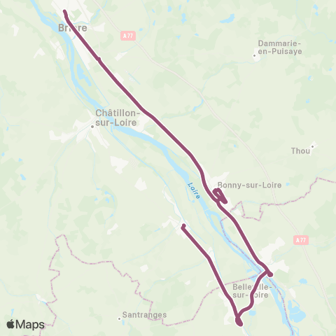Rémi 45 Beaulieu - Bonny - Briare map