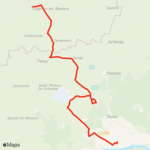 Rémi 45 Beauce la Romaine - Orléans map