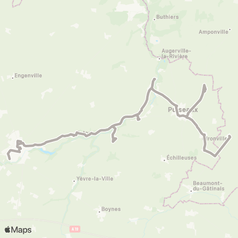 Rémi 45 Bromeilles - Pithiviers map
