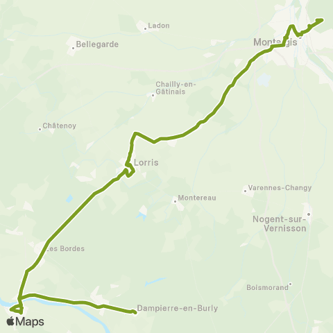 Rémi 45 Dampierre-en-Burly - Montargis map