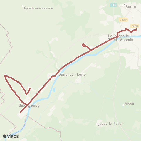 Rémi 45 Orléans - Baule map