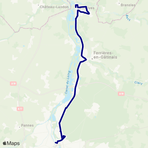 Rémi 45 Montargis - Dordives map