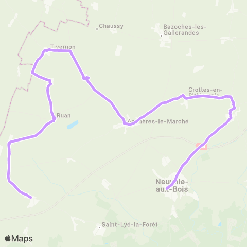 Rémi 45 Neuville aux Bois map