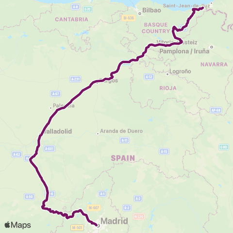 Renfe Media Distancia map