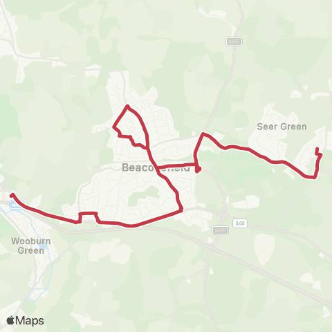 Red Eagle Tesco Store - Green East Road map