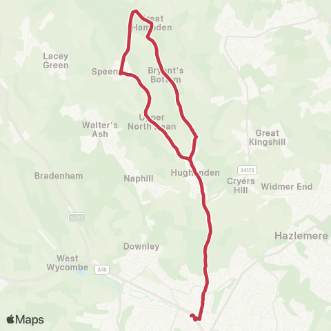 Red Eagle The Harrow Ph - High Wycombe Busstn map