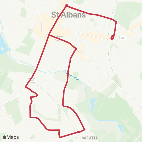 Red Eagle St Peter's Street - St Peter's Street map