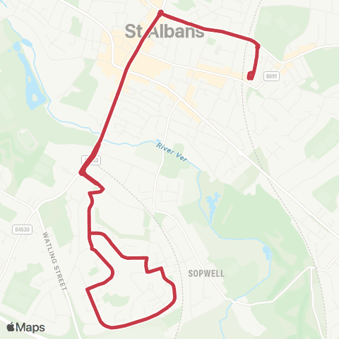 Red Eagle St Peter's Street - St Peter's Street map