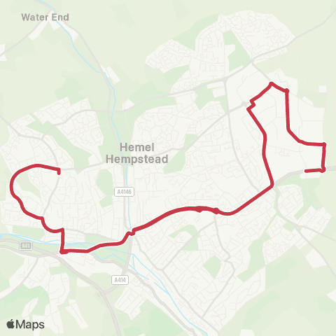 Red Eagle Wood Lane End South - The Avenue map