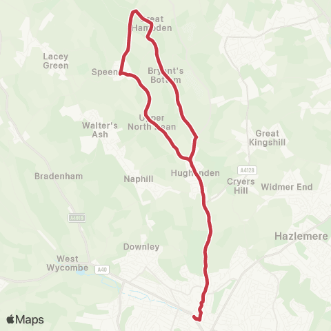 Red Eagle High Wycombe Busstn - The Harrow Ph map