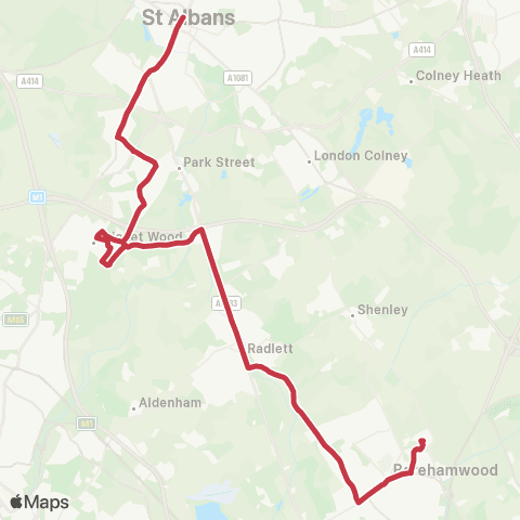 Red Eagle St Peter's Street - Alexandra Road map