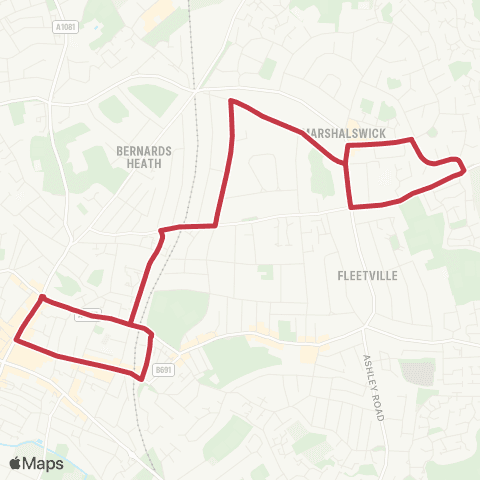 Red Eagle St Peter's Street - St Peter's Street map