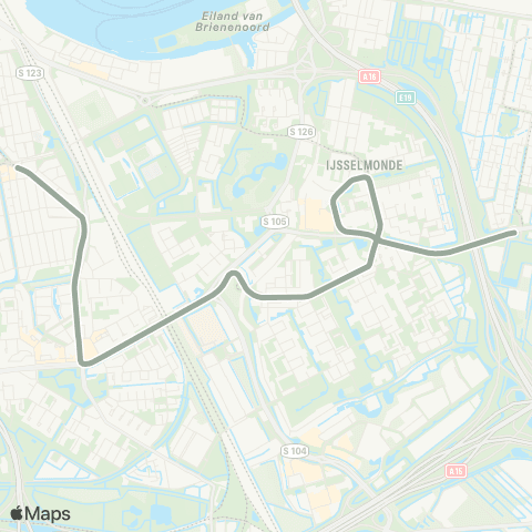RET Rotterdam Centraal - Stadion Feijenoord map