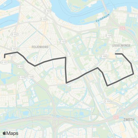RET Zuidplein - Keizerswaard map