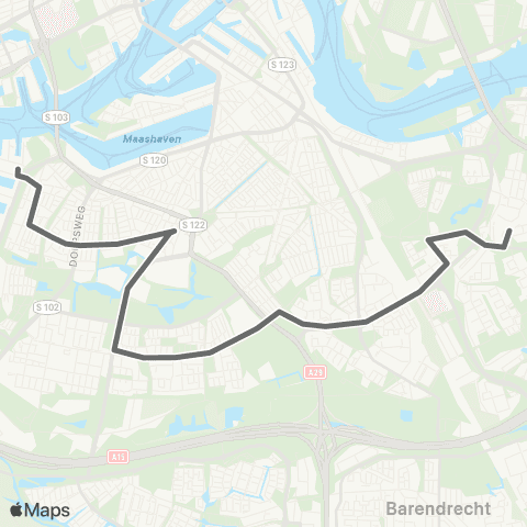 RET Charlois - Keizerswaard map