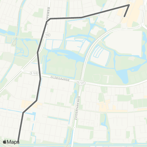 RET Zuidplein - Pendrecht map