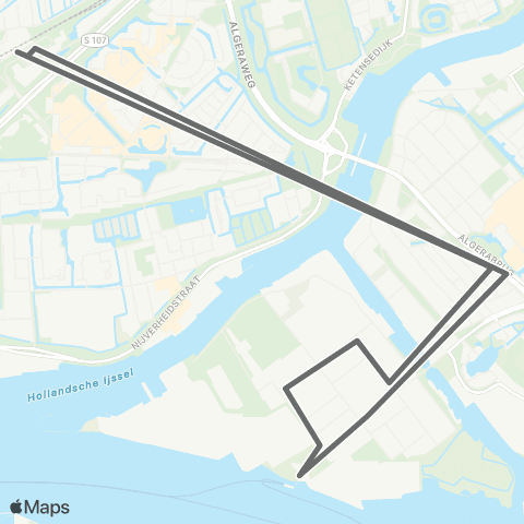 RET Capelsebrug - Stormpolder map
