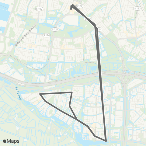 RET Zuidplein - Portland map