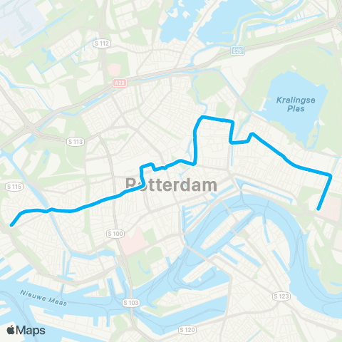 RET Woudestein - Marconiplein map