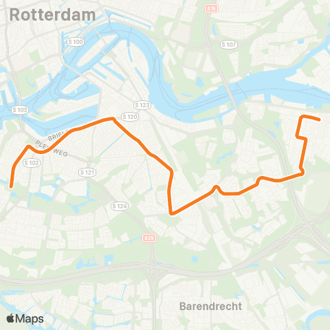 RET Charlois - Keizerswaard map