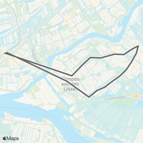 RET Stormpolder - Krimpen a / d IJssel - Stormpolder map