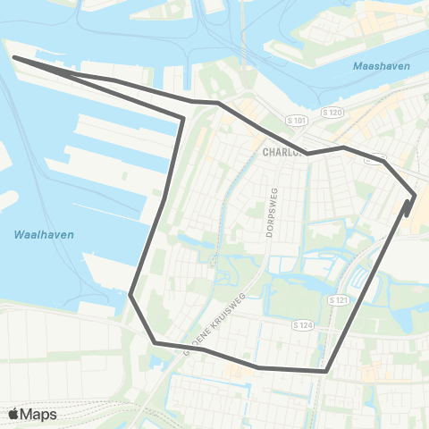 RET Zuidplein - Sluisjesdijk map