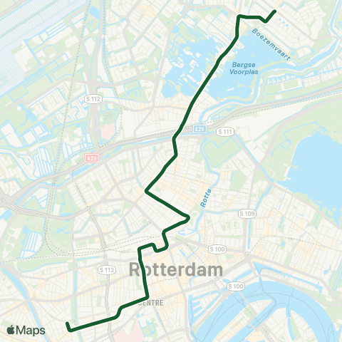 RET Molenlaan - Heemraadsplein map