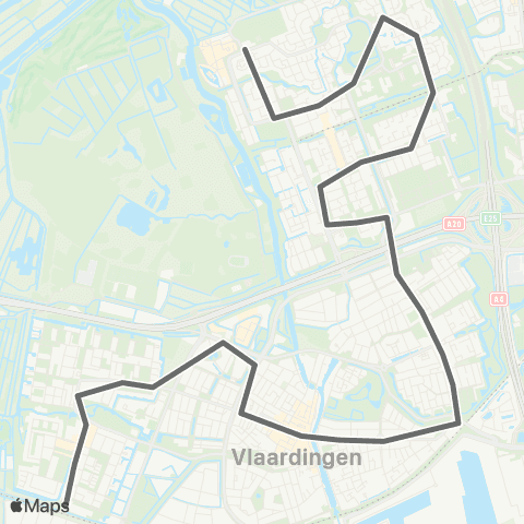 RET Vlaardingen West - Holy Noord map