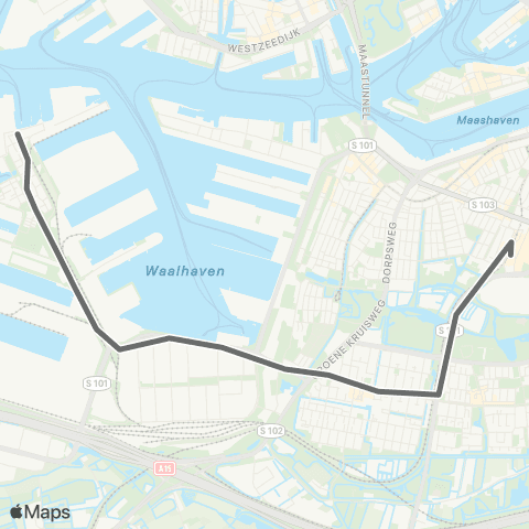 RET Zuidplein - Heijplaat RDM map
