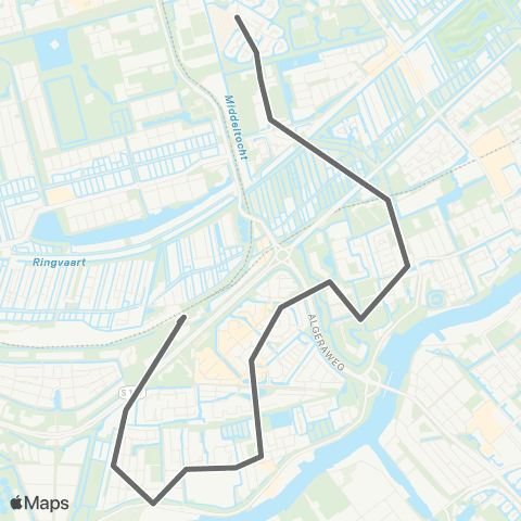 RET Capelsebrug - Schollevaar map