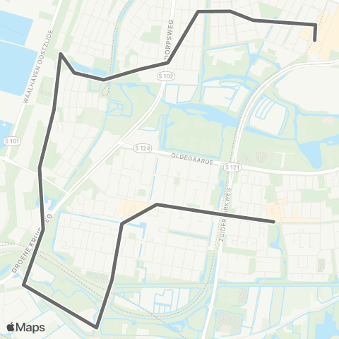 RET Buurtbus Charlois map