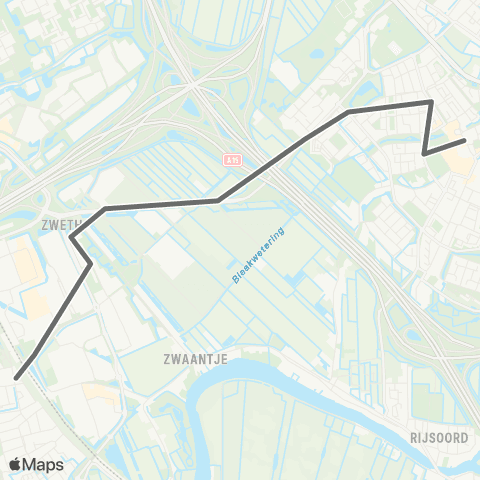 RET Station Barendrecht - Keizerswaard map