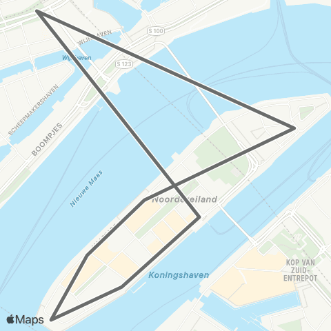 RET Rondje Noordereiland map