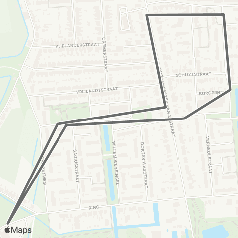 RET Buurtbus Pernis map