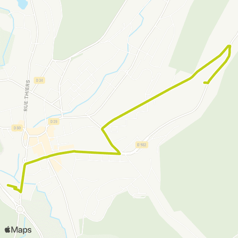 Rezo'Bus Lillebonne Rivière du Commerce - Hôpital map