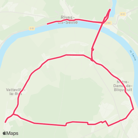 Rezo'Bus Brotonne map