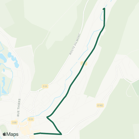 Rezo'Bus Fond Vallée - Lillebonne map