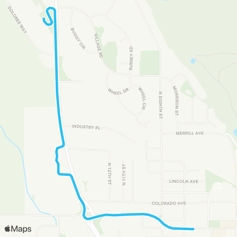 RFTA Carbondale Circulator map