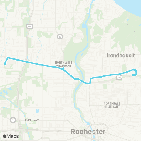RTS Ridge Crosstown map