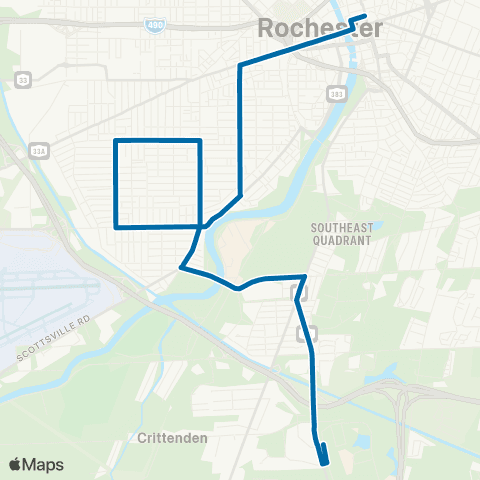 RTS Jefferson / 19th Ward map