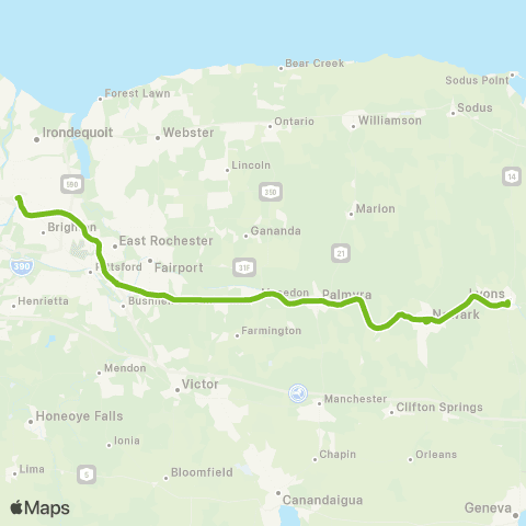 RTS Newark / Lyons Commuter map