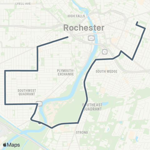 RCSD Special 19th Ward SE / Prince map